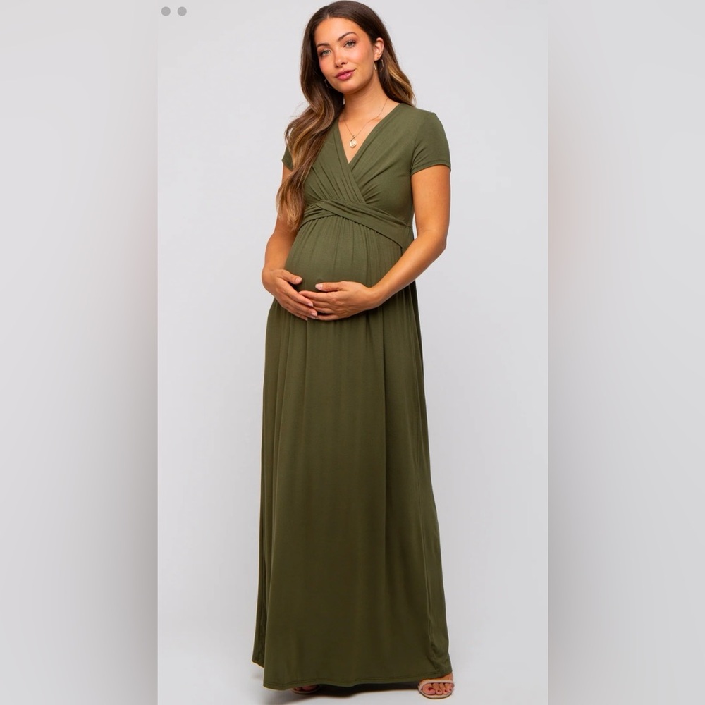 Pink Blush Maxi Maternity Dress